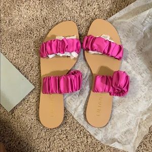 Super Cute Fuchsia Slides
